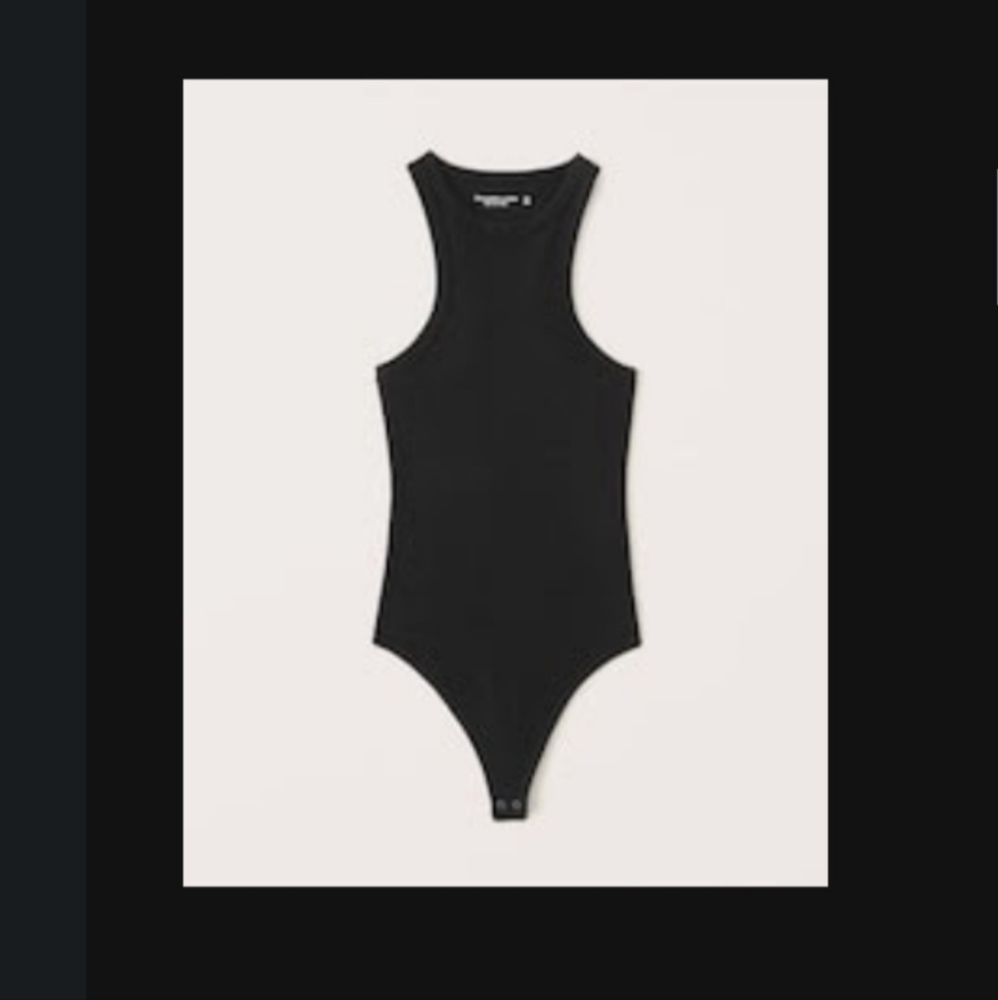 Abercrombie & Fitch Ribbed Scuba Essential Bodysuit L